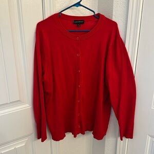 Lane Bryant red cardigan 18/20